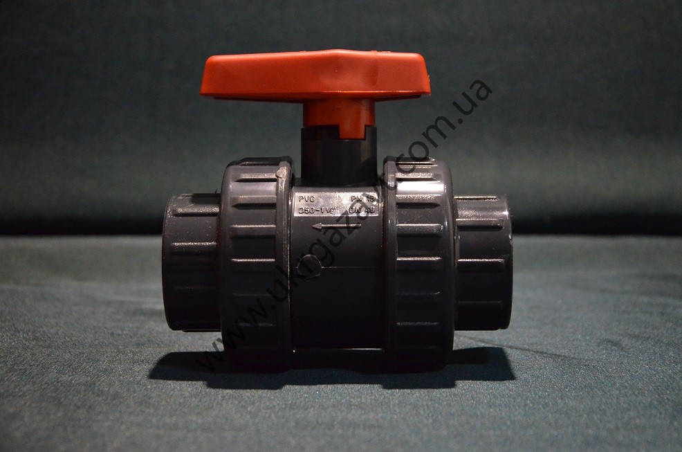 Кран шаровый резьбовой ПВХ Ду50 - Оптовая продажа, выгодные цены ...