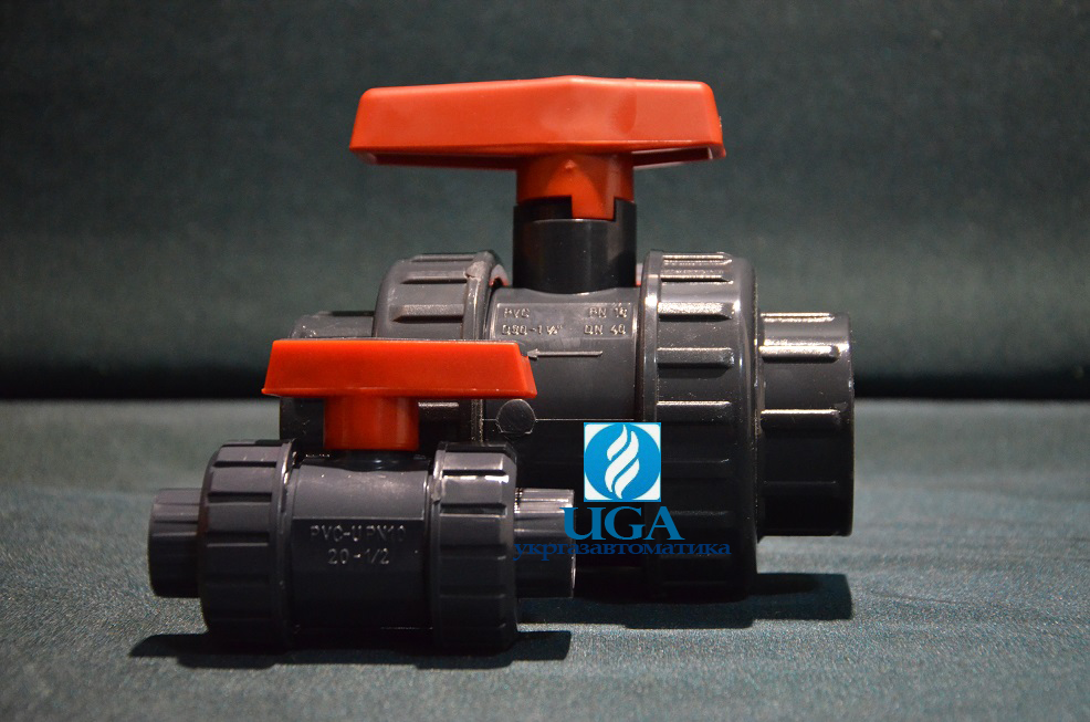 Кран шаровый резьбовой ПВХ Ду50 - Оптовая продажа, выгодные цены ...