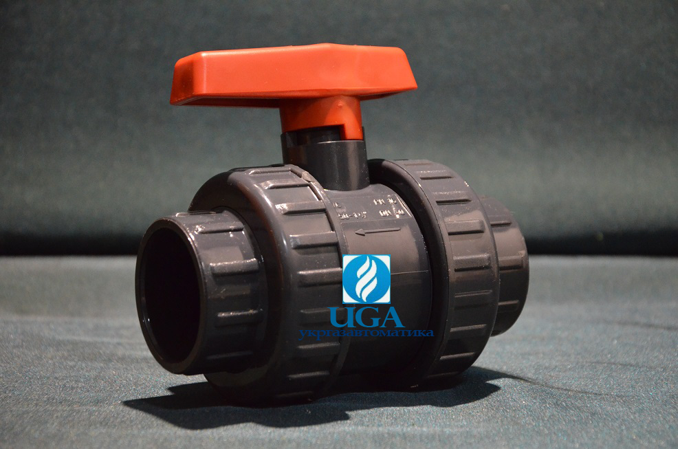 Кран шаровый резьбовой ПВХ Ду50 - Оптовая продажа, выгодные цены ...
